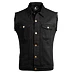 CAPRICORN ROCKWEAR black with frayed arms Černá XL