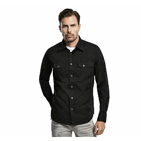 BRANDIT Men Shirt Slim Černá S