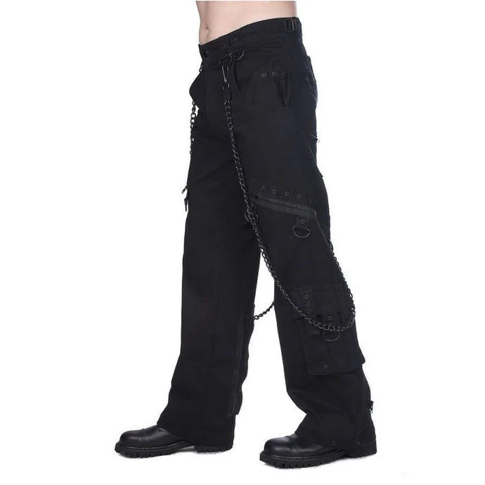 kalhoty gothic BLACK PISTOL Black 26